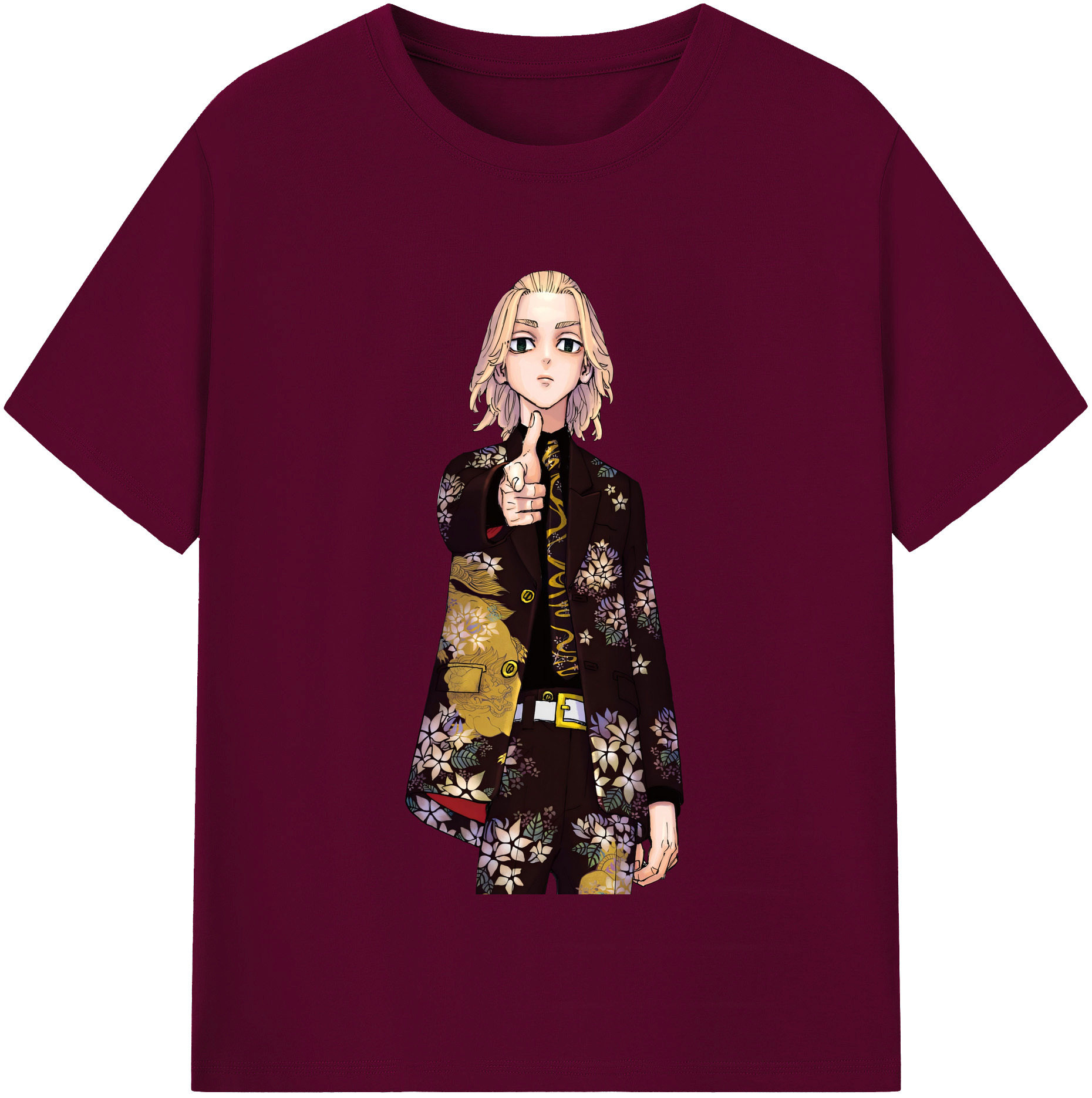 （画像用） 東京リベンジャーズ Tokyo Revengers レディースカジュアルプリントTシャツ（綿100％）
